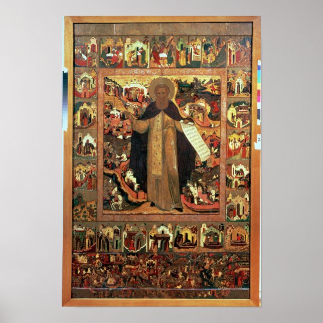 Póster Life of St. Sergius of Radonesh, 1640s (Frente)
