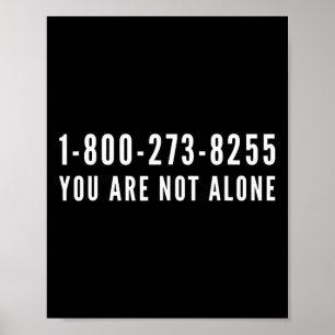 Póster Lifeline 1-800-273-8255 Ayuda para la prevención d