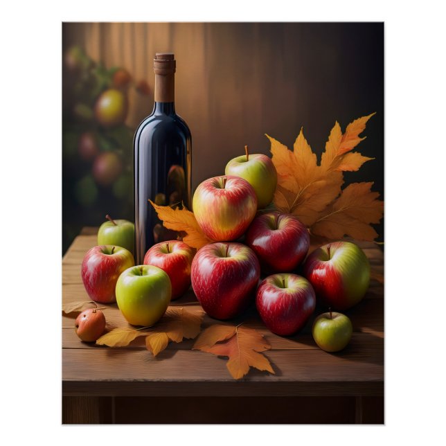Póster Lifeposter, hojas de otoño, (Anverso)