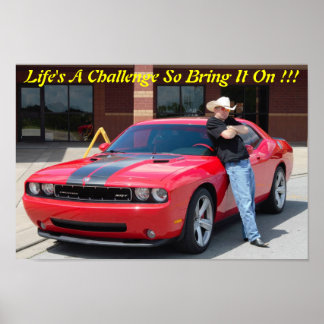 Póster Lifes a challenge so bring it on!!