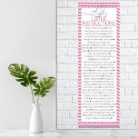 Póster Lifes Pequeñas instrucciones (rosa)<br><div class="desc">Una fantástica lista de pequeñas instrucciones de "vida" útiles,  inspiradoras y motivadoras. Esta impresión poster es genial en un dormitorio,  dormitorio o para leer material permanente en el cuarto de baño.</div>