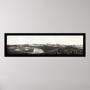Póster Liga Americana de Béisbol NY Foto 1910