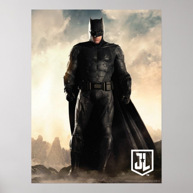 Póster Liga de la Justicia | Batman En Battlefield (Frente)