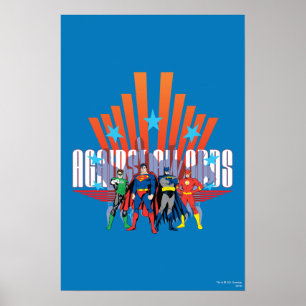 Póster Liga de la Justicia "contra todas las probabilidad