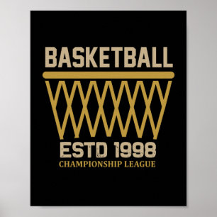 Póster Liga de los Campeonatos de Baloncesto Estd 1998