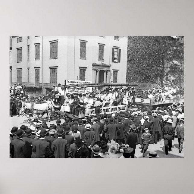 Póster Liga sindical de mujeres: 1908 (Frente)