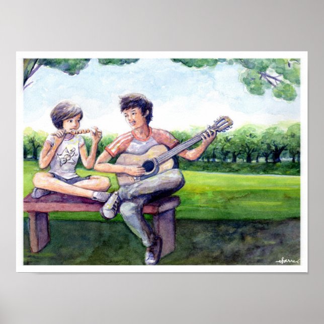 Póster "Ligaya" - inspirado en la canción de Eraserheads (Frente)