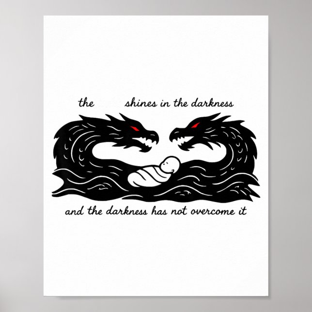 Póster Light Of The World Baby Jesus Christian Design  (Frente)