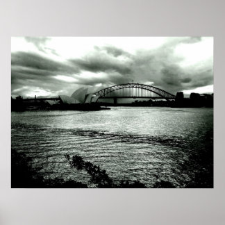 Póster Light over the harbour