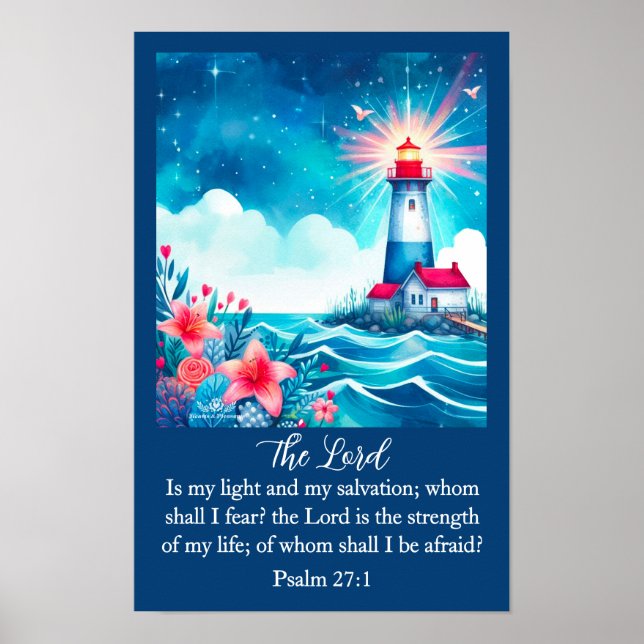 Póster Lighthouse Christian Wall Art Poster (Frente)