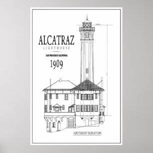 Póster LIGHTHOUSE en ARQUITECTURA DE LA ISLA ALCATRAZ