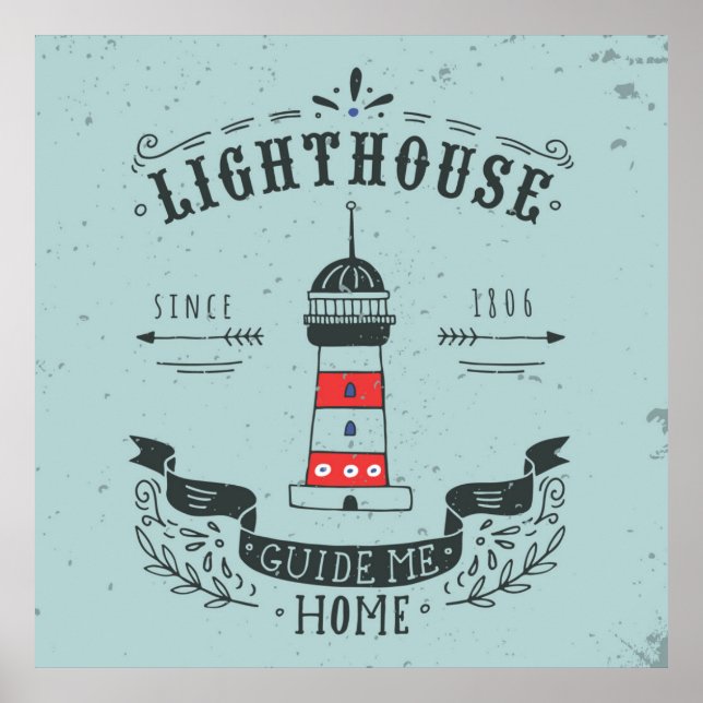 Póster Lighthouse Guide Me Home Poster (Frente)