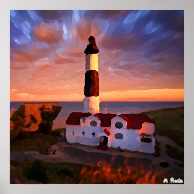 Póster Lighthouse sunrise (Frente)