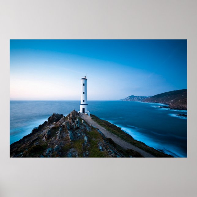 Póster Lighthouses | Cabo Home Lighthouse Cangas Spain (Frente)