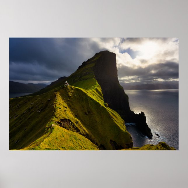 Póster Lighthouses | Faroe Islands Denmark (Frente)