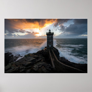 Póster Lighthouses   Le Conquet Kermorvan Lighthouse