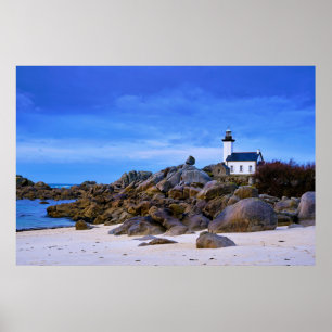 Póster Lighthouses   Phare de Pontusval France Finistere
