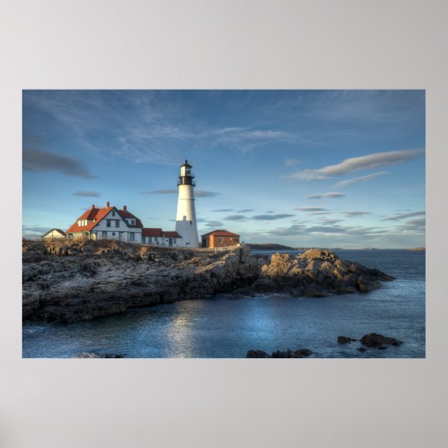 Póster Lighthouses | Portland Head Light Lighthouse (Frente)