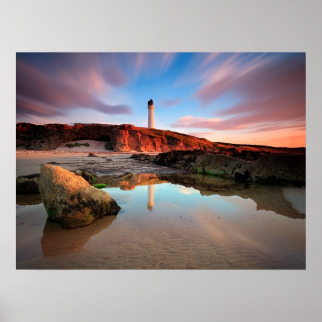 Póster Lighthouses | Sea-Light Lossiemouth Scotland (Frente)