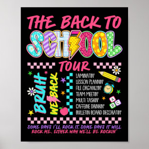 Póster Lightning Bolt Abcd Gira De Regreso A La Escuela B