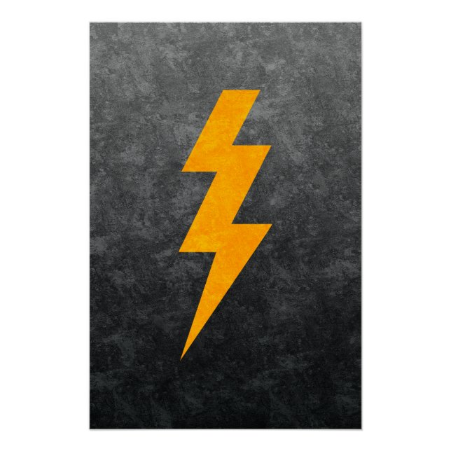 Póster Lightning Bolt in Concrete (Anverso)
