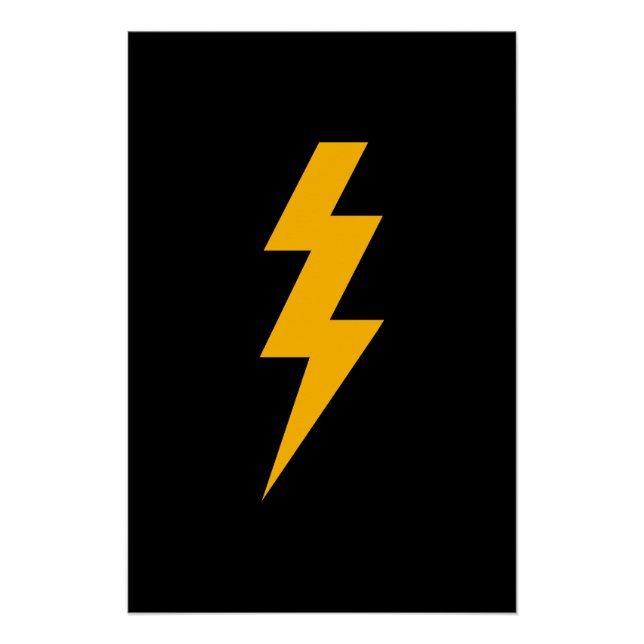 Póster Lightning Bolt Yellow (Anverso)