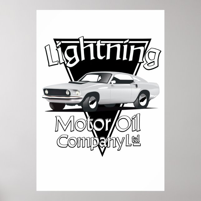 Póster Lightning Motor Oil Company Ltd. (Frente)
