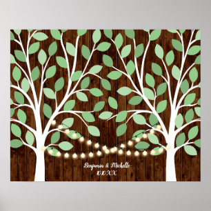 Póster Lights - 75 Signature Guest Book Alternative