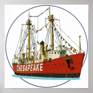 Póster Lightship Chesapeake