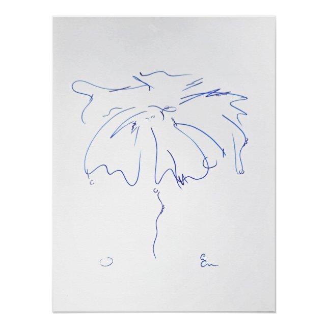 Póster Lignes bleues 5 (Anverso)