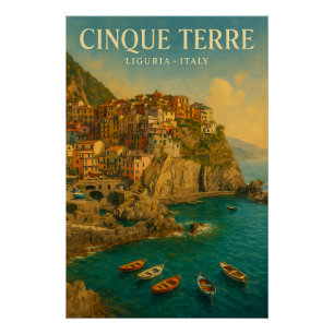 Póster Liguria — viaje a Italia