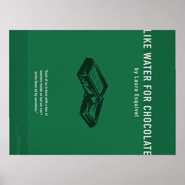 Póster Like Water For Chocolate,Cute Chocolate Lover Gift (Frente)