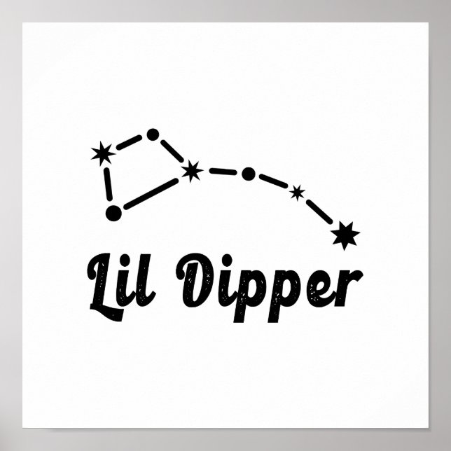 Póster Lil Dipper Constellation Ursa Menor (Frente)