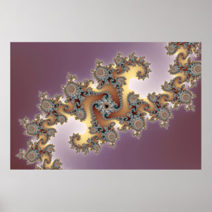 Póster Lila - Poster Fractal