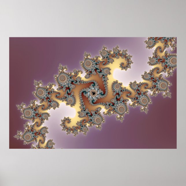 Póster Lila - Poster Fractal (Frente)