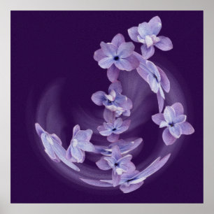 Póster Lilac en círculo