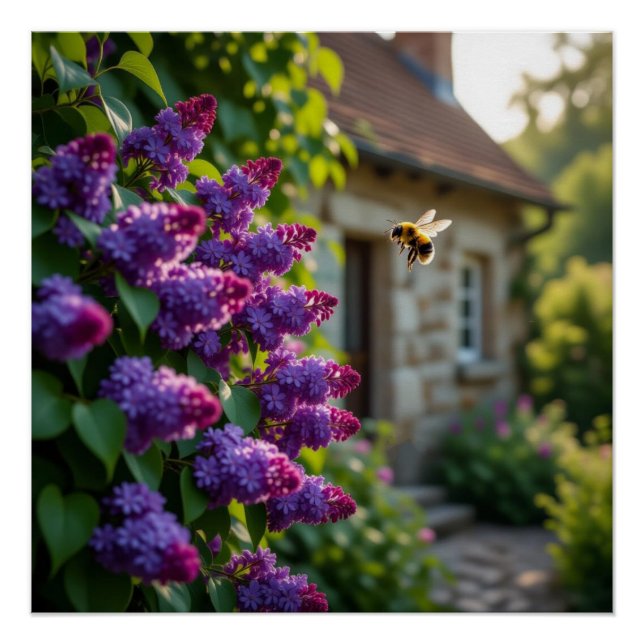 Póster Lilac Flower (Anverso)