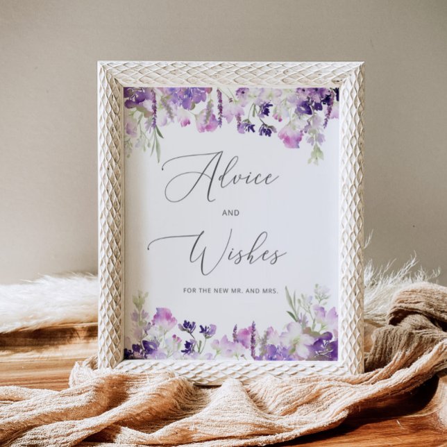 Póster Lilac lavender consejos y deseos para los recién c (Subido por el creador)
