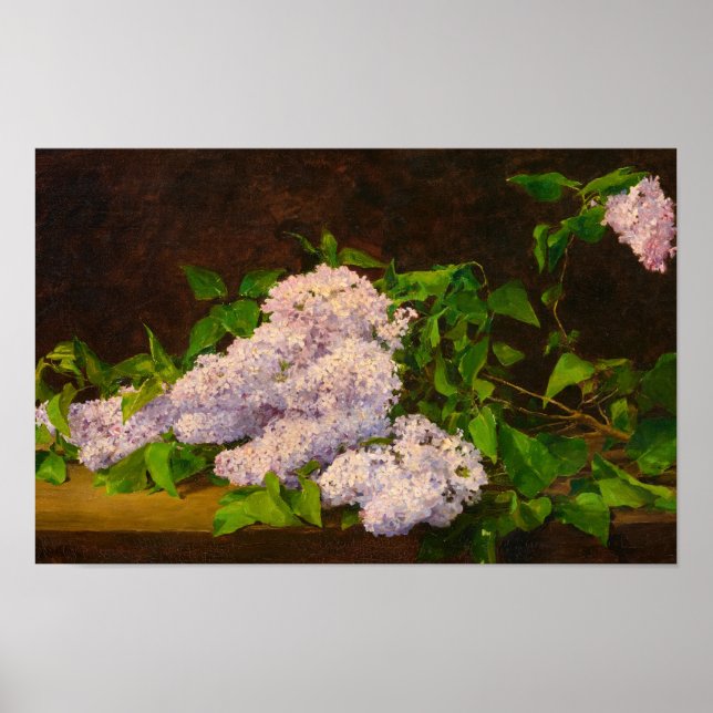 Póster Lilac Spray, 1890 por Albert Anker (Frente)