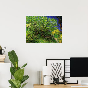 Póster Lilacs de Vincent van Gogh, Flores de jardín antig