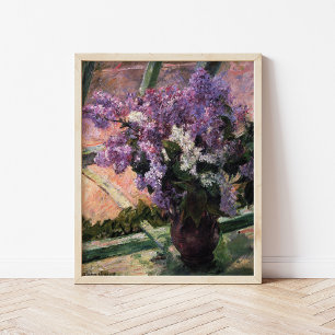 Póster Lilacs en una ventana Mary Cassatt