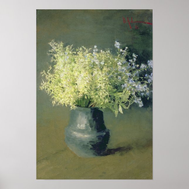 Póster Lilacs silvestres y nomeolvides, 1889 (Frente)