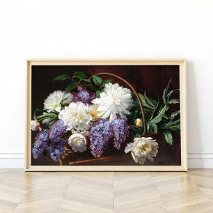 Póster Lilas y peonías 