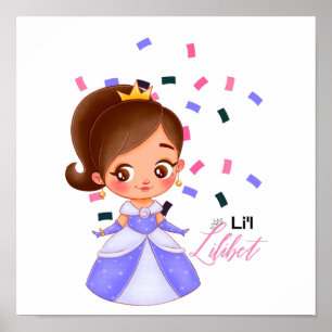 Póster Lilibet se llama regalos de Princesa Púrpura para