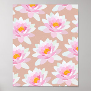Póster Lilies Cream
