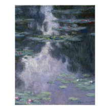 Lilies de agua (Nympheas) Claude Monet Glossy