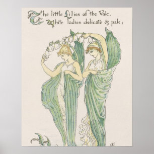 Póster Lilies of the Vale, de Flora's Feast, 1901 (color