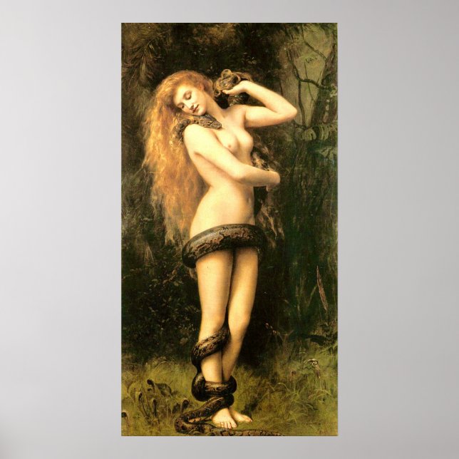 Póster Lilith de John Collier (Frente)