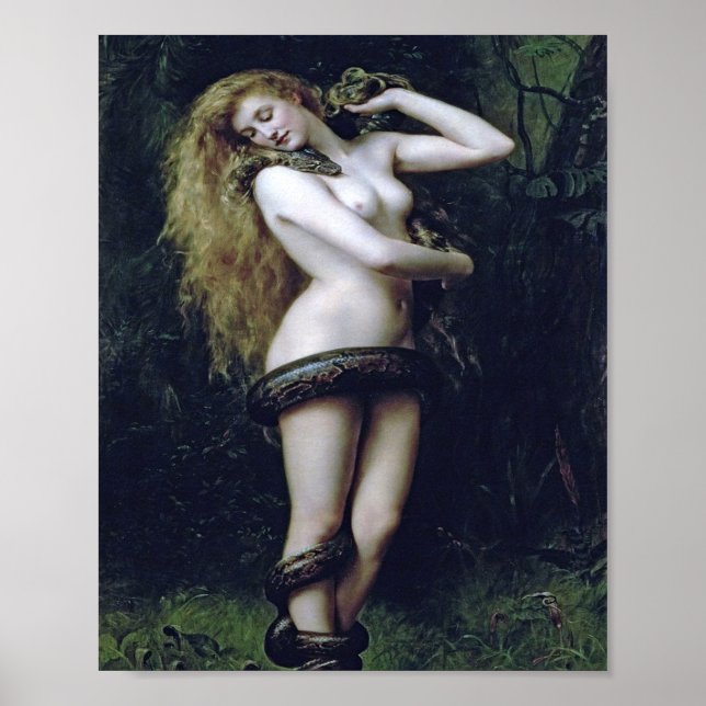 Póster Lilith Por John Collier 1887 (Frente)