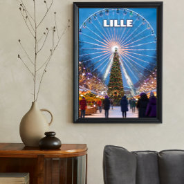 Póster Lille’s Festive Glow: A Magical Christmas Market